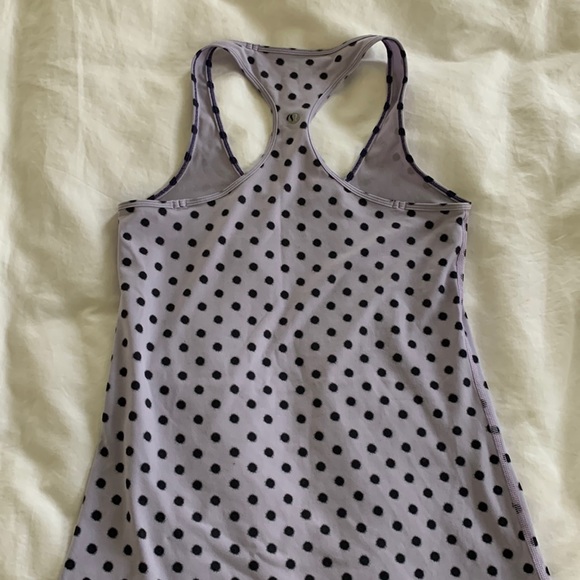 lululemon athletica Tops - Lululemon Puple Polkadot tank